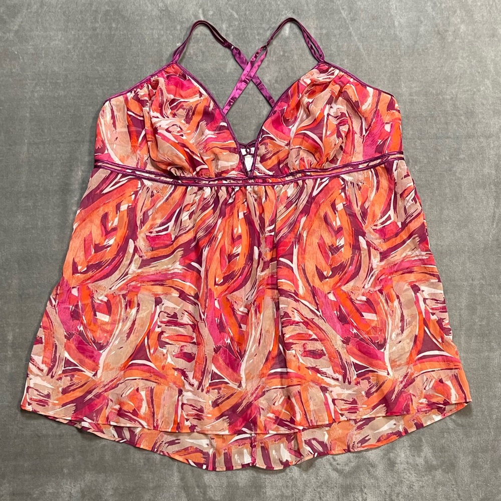 Cacique Abstract Colored Sheer Chemise!
